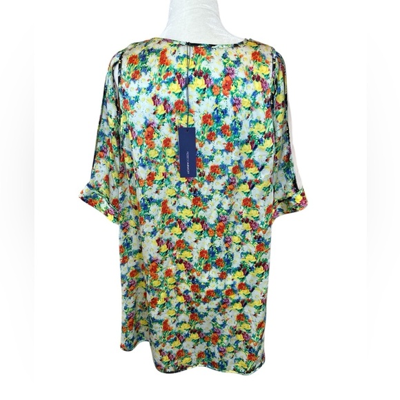 Rebecca Minkoff Sade Floral Print Silk Blouse - Picture 5 of 11